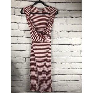 ZARA Womens Size M Red/White Sleeveless Dress